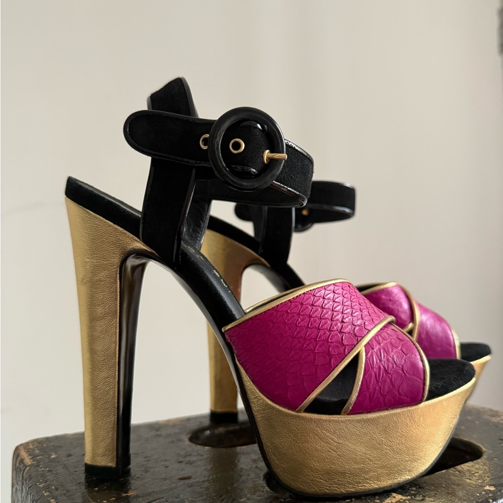 Barbara Bui Color Block Heels - Picture 2 of 6